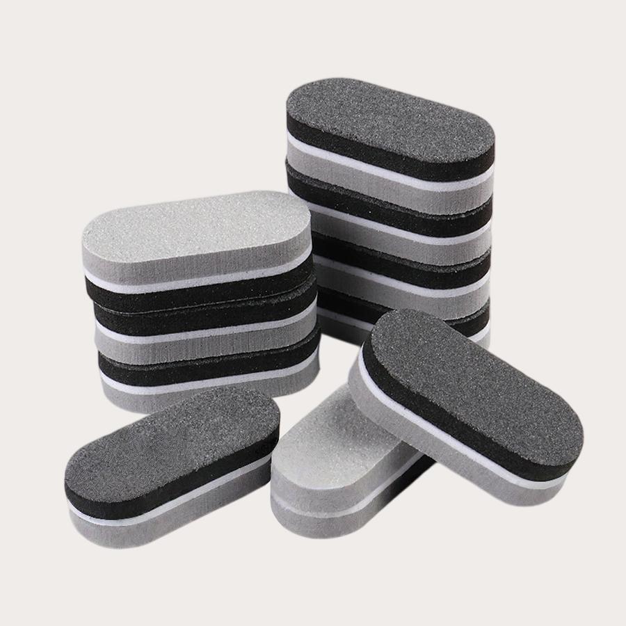 10/20Pcs Mini Nail Buffer Block Sponge Files, Double Color Buffing Sanding File Pedicure Manicure Tool Acrylic Gel Salon Supplies Accessories