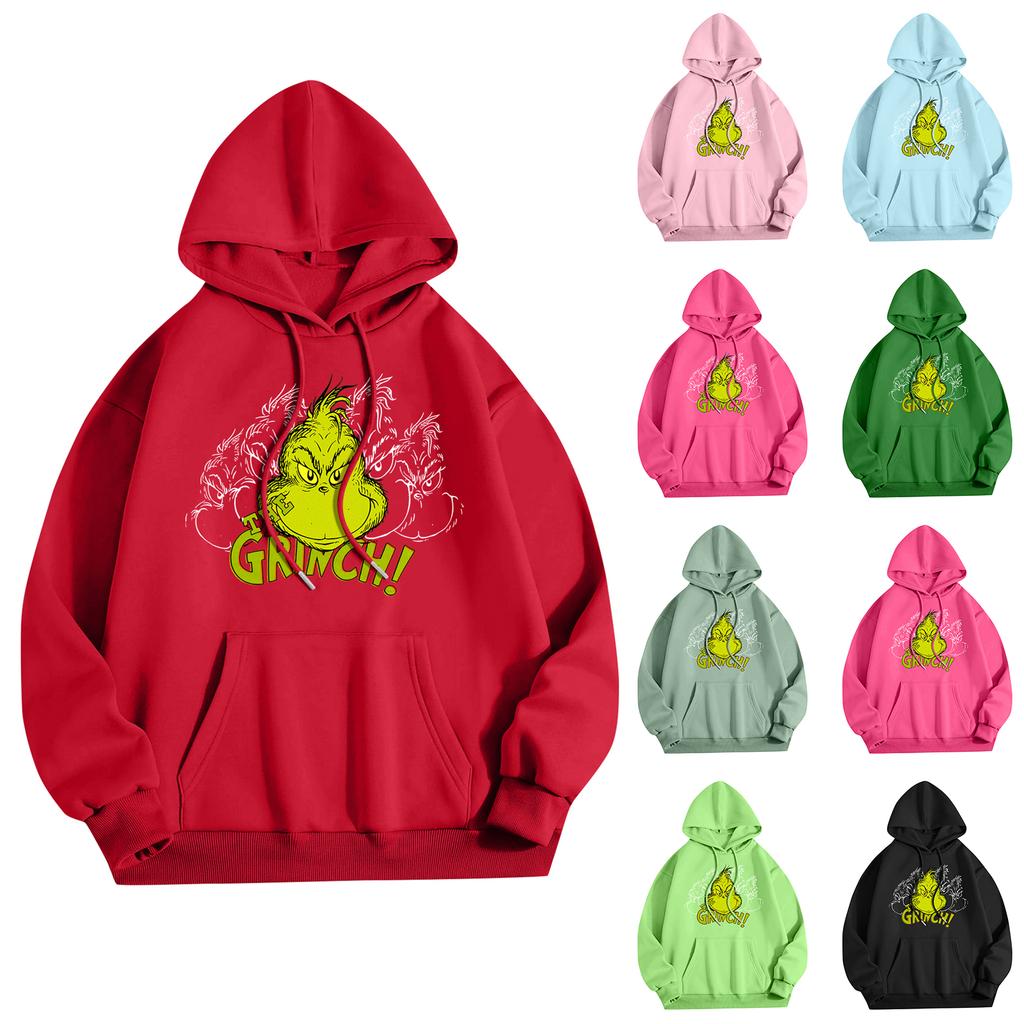 Women's Fashion Women's Lightweight Long Sleeve Pullover With Pockets Preppy Graphic Hoodie