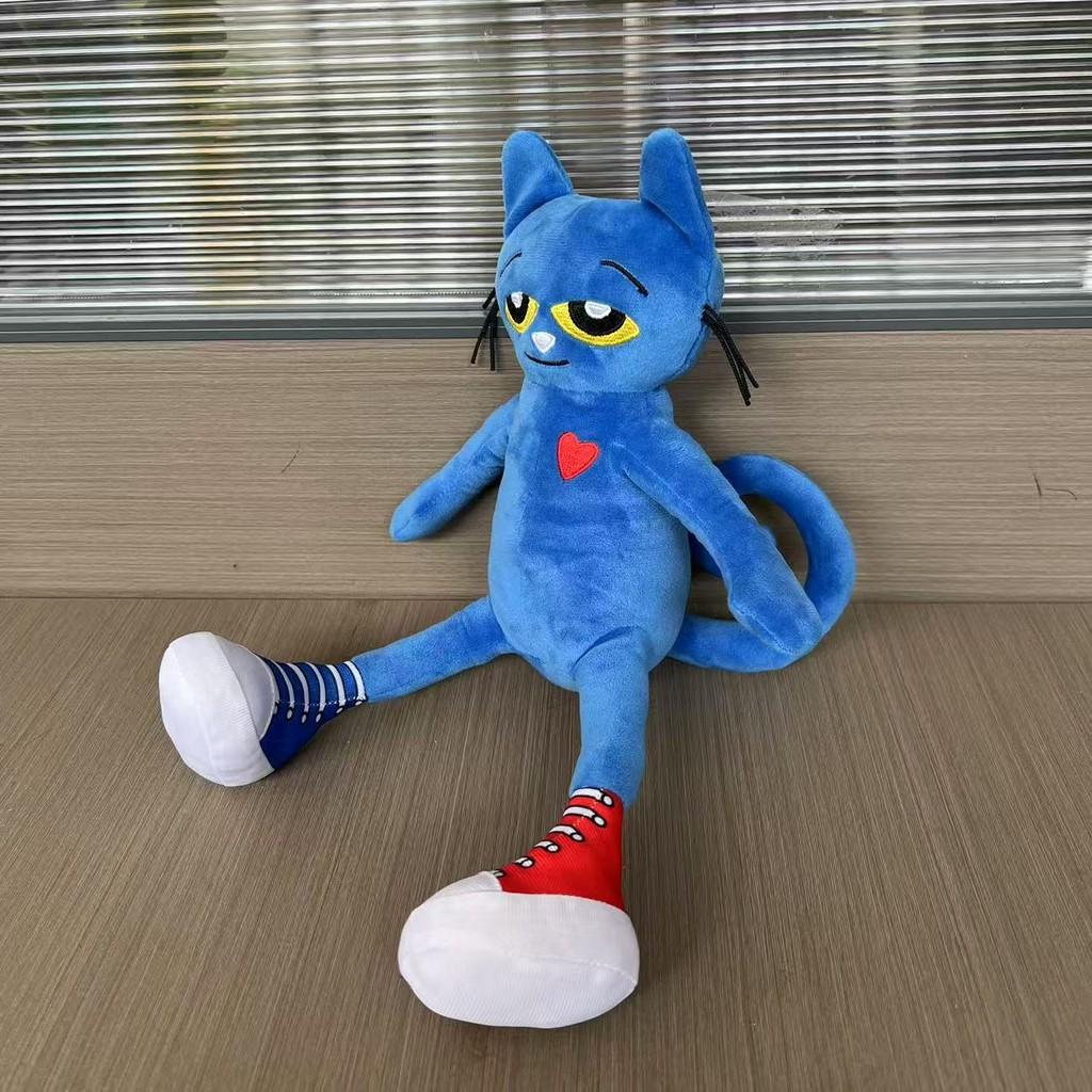 Pete The Cat Plush Toy Collection Huggable Blue Cat Yellow Shirt Hand Puppet & Guitar-Playing Buddy Stuffed Toys