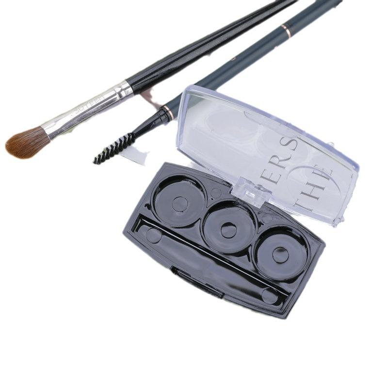 10PCS 4.5g Clear Tri-Color Makeup Palette Case, Refillable PS+PP Cosmetic Container for Eyeshadow Highlighter Concealer