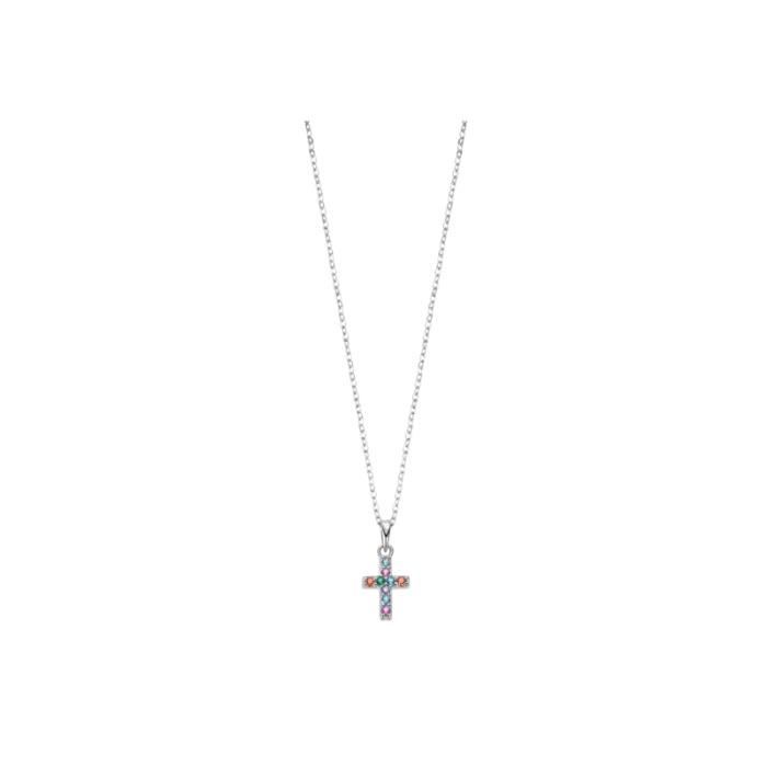 Collier - Lotus Silver - LP3450-1/1 - Argent - Pendentif Croix - Oxyde de Zirconium