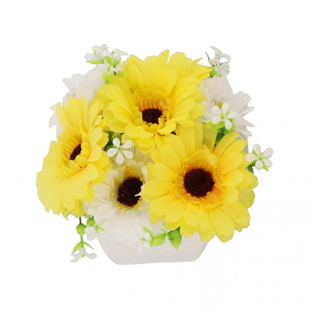 Modern Plastic Outdoor Artificial Flowers Fake Plants In Pot Garden Decoration
