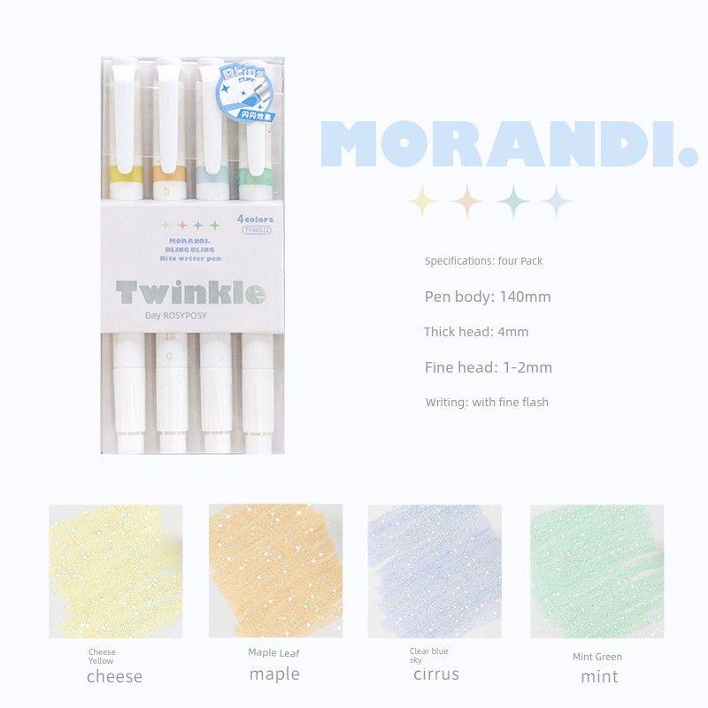 

Miss Ben Monet Fluorescent Marker Students Use Fluorescent Hand Account Pen Large Capacity to Draw Key Points Soft Marking Pen Morandi