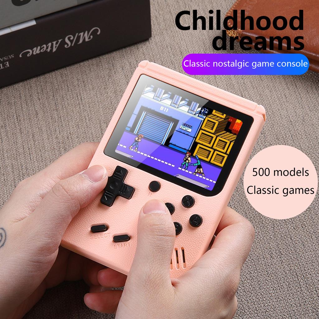 Mini 500 In 1 Handheld Game Portable Retro Game Console Advanced Player Boy Game