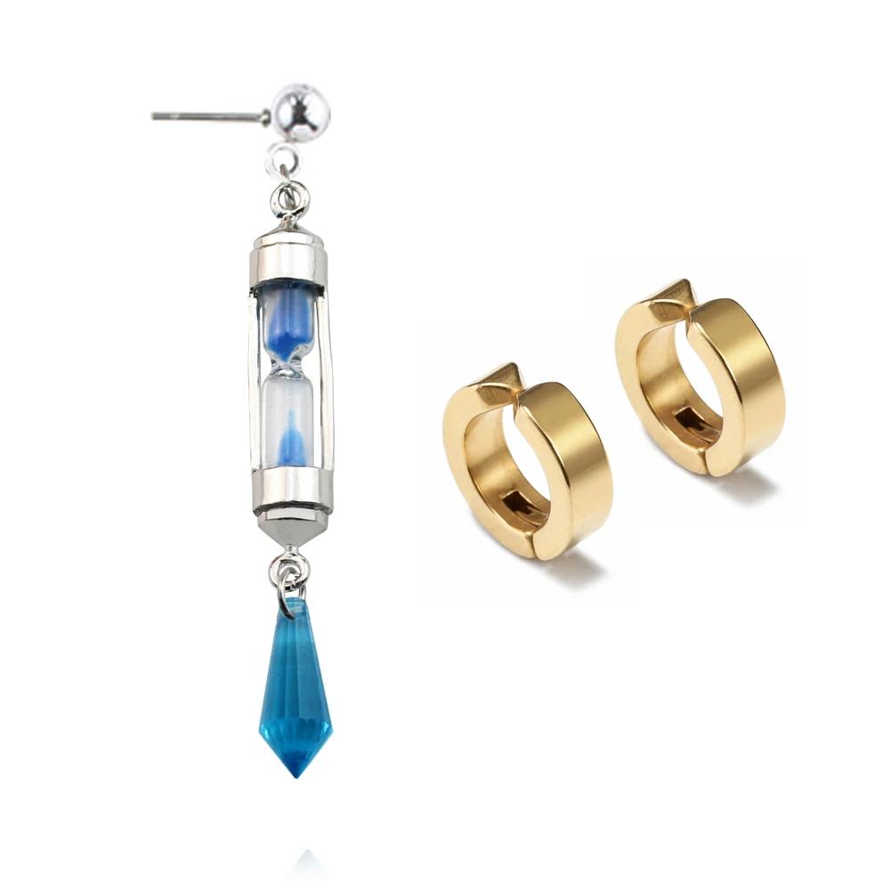 Anime The Case Study of Vanitas Vanitas Earrings No Karte Props Hourglass Earrings Ear Cuff Studs Clip Cosplay Jewelry Gifts