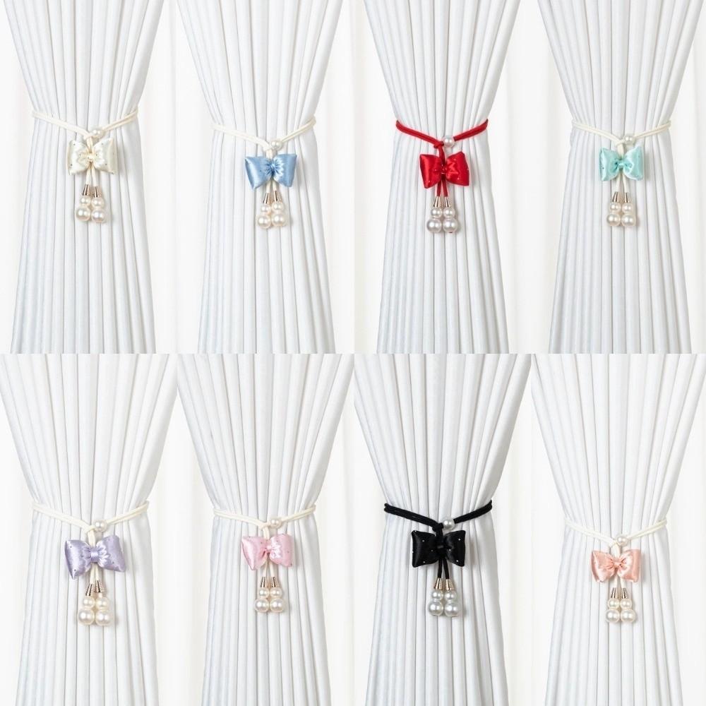 2pcs Adjustable Bows Curtain Tiebacks Modern Curtain Holdbacks Elegant Curtain Ties  Home Decor
