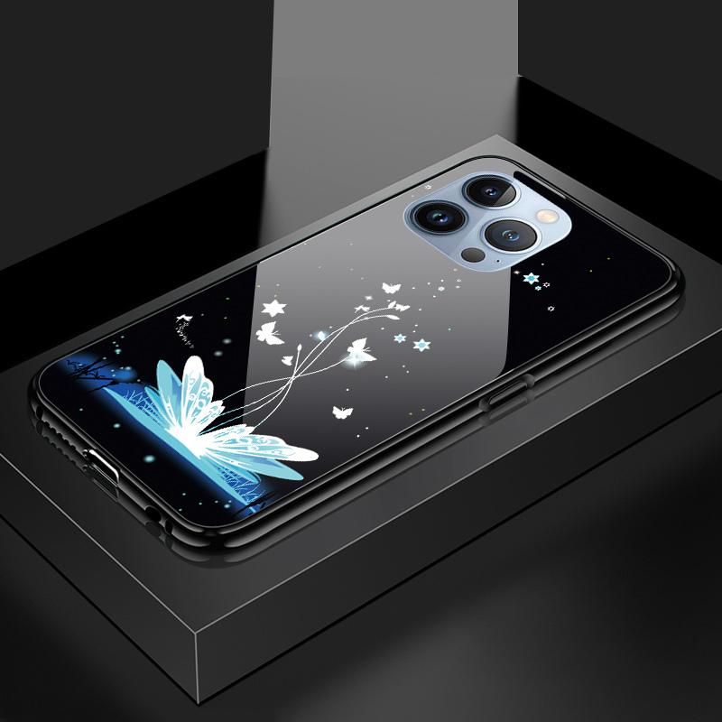 Tempered Glass Phone Case For Huawei P30Lite Honor 90Lite 9X X6A X9B Infinix Hot40 Note30 Tecno Spark20 Moto G15 G22 Soft Edge Shockproof Smooth Shell