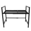 Microwave Oven Rack Carbon Steel Expandable Microwave Stand Countertop Utensils Shelf for Home Kitchen Single Layer