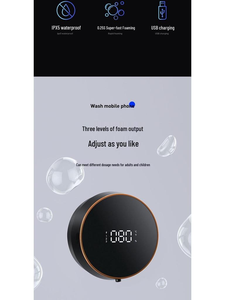 Smart USB Automatic Wall-Mounted Touchless Soap Dispenser