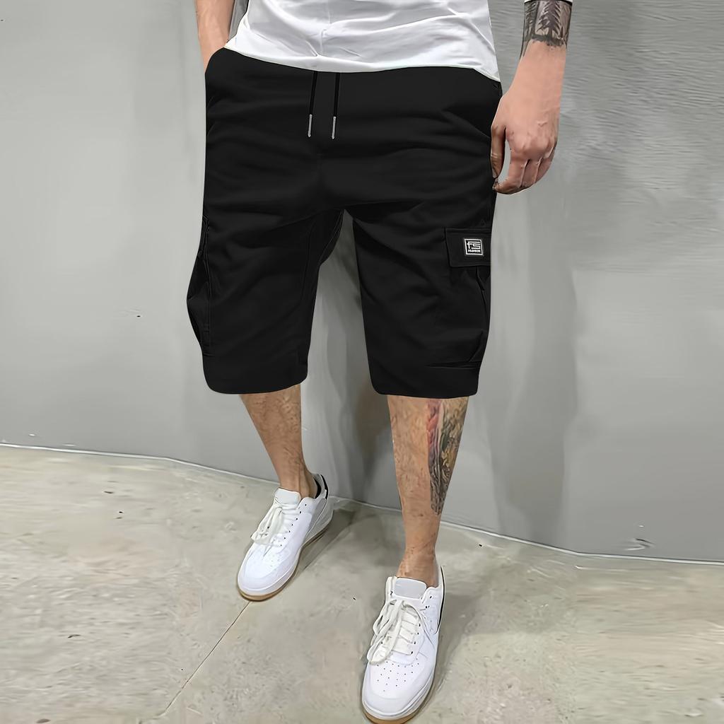 Men's Cargo Shorts, Outdoor Casual Loose, Straight Work Shorts With Multi-pocket