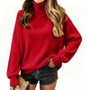 Women's Color Turtleneck Top Casual Fashion Base Layer