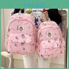 Labubu Kinder Cartoon Rucksack Für Mädchen Mit Wasserdichtem Nylonmaterial Und Großem Fassungsvermögen Für Den Schulgebrauch