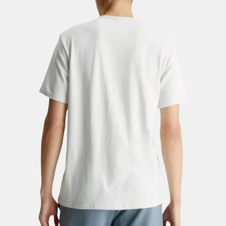 Calvin Klein Logo Tričko s okrúhlym výstrihom rovného strihu s krátkym rukávom Pánske tričká biele 000NM2170E-CJH