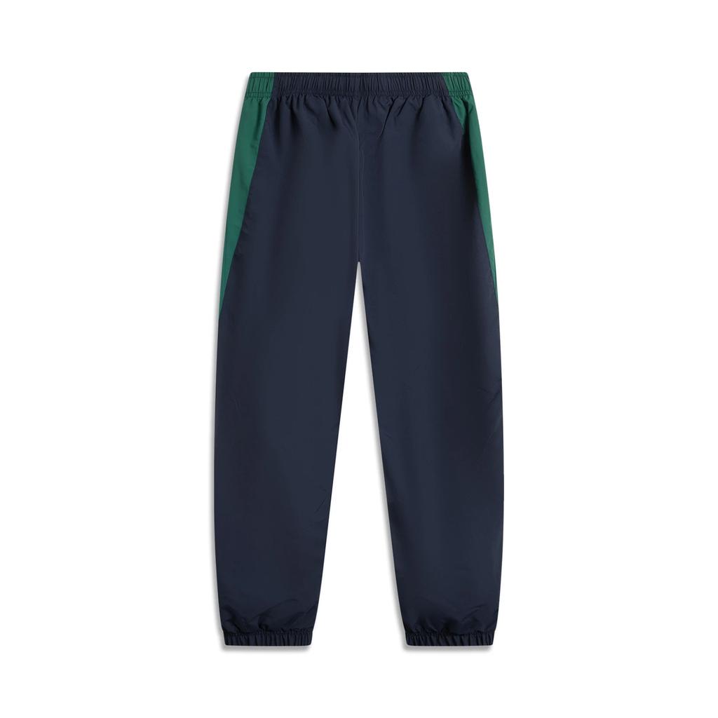 Li Ning Color Block Mid Rise Comfortable Breathable Versatile Jogger Pants Men Bottoms Deep-Navy-Blue AYKU815-1