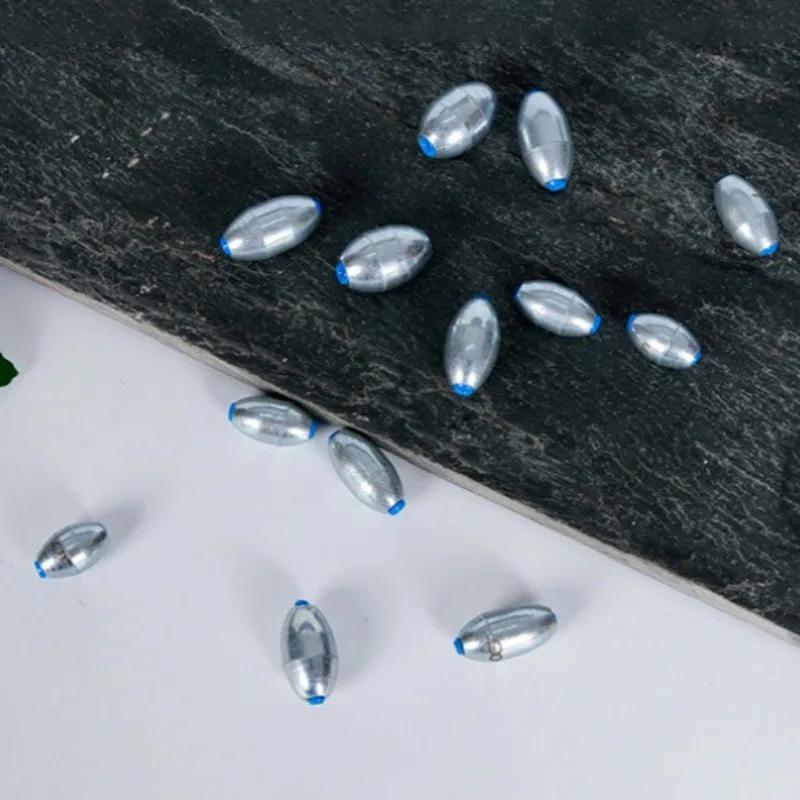 10pcs/Lot Alloy Hollow Olive Fishing Sinkers 3g/4g/5g/6g/7g/8g/9g/10g/12g/15g Carbon Steel Fishing Weights Fishing Accessories