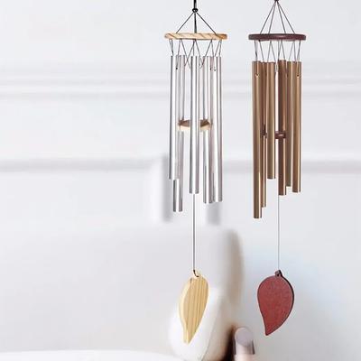 Money Tree 6 Tubes Wind Chimes Bell Good Luck Decor Home-Bell Pendant Home Garden Courtyard Decorative Lucky Wind Chime
