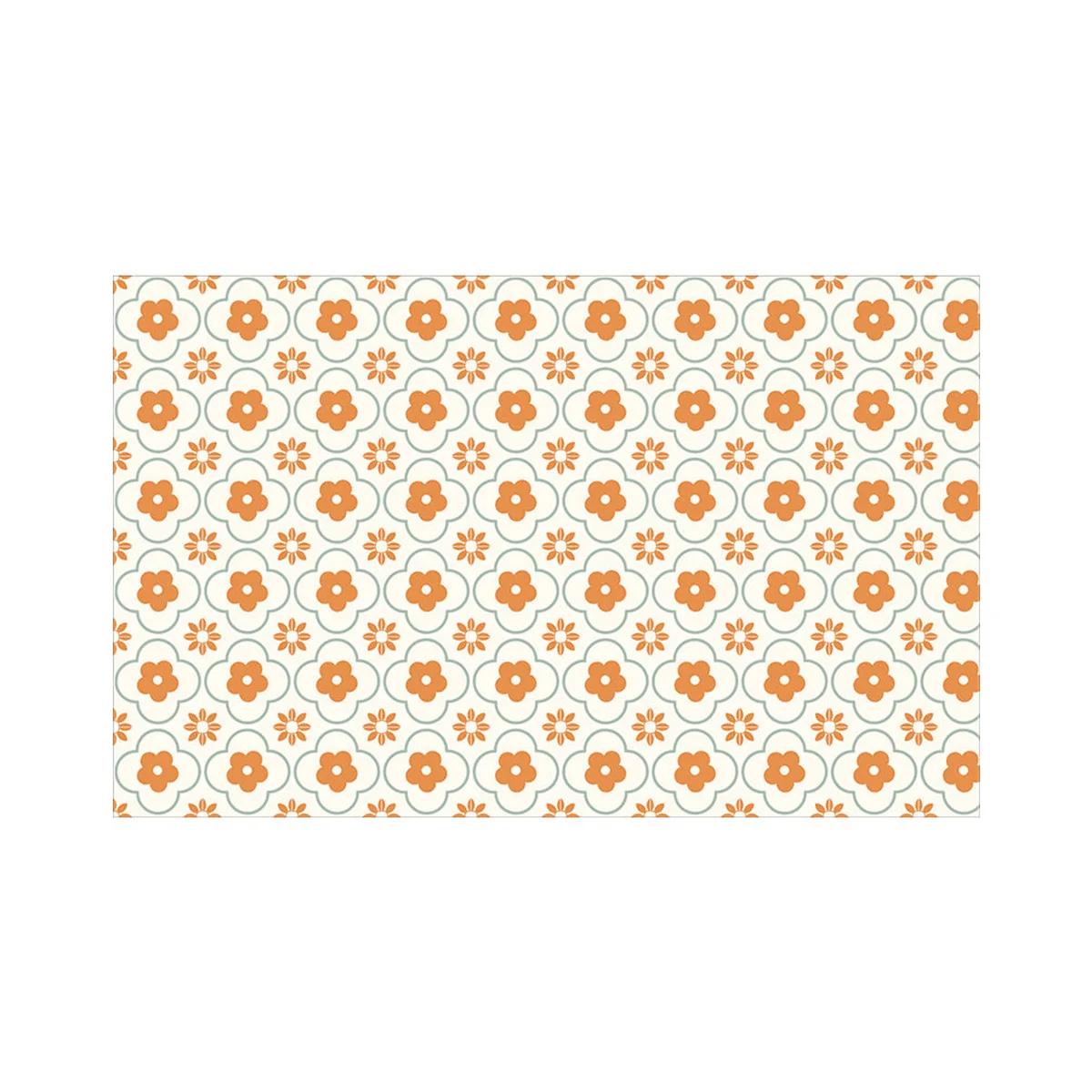 

French Ins Flower Diatomite Floor Mat Kitchen Entry Door Waterproof Anti-fouling Foot Mat Bathroom Door Mat Home Decor 40X60CM(1.3X2FT