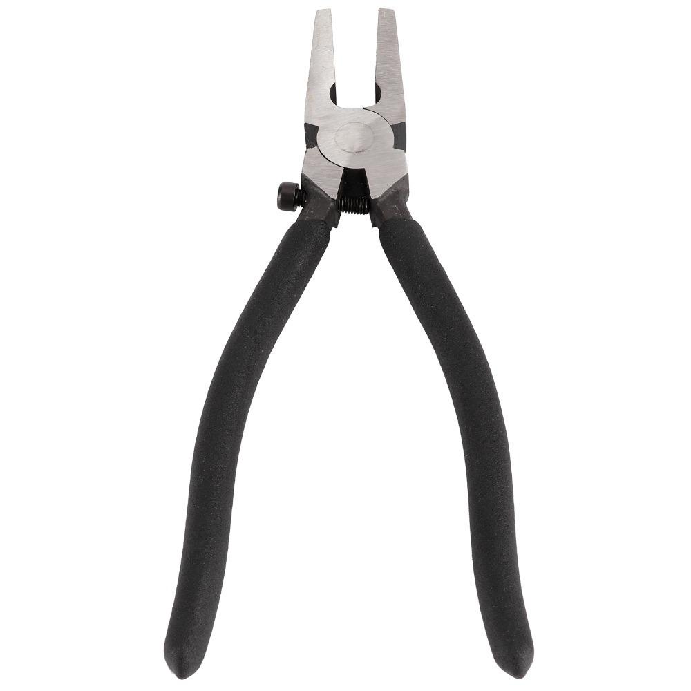 

Black Running Pliers 8 Inches Flat Nose Pliers Durable Glass Pliers Stained Glass and Mosaics Work