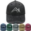Berg Gipfel Bär Stickerei Gewaschen Retro Weiches Oberteil Baseballkappe Herren und Damen Lässig Outdoor Abenteuer Sonnenschutz Kappe