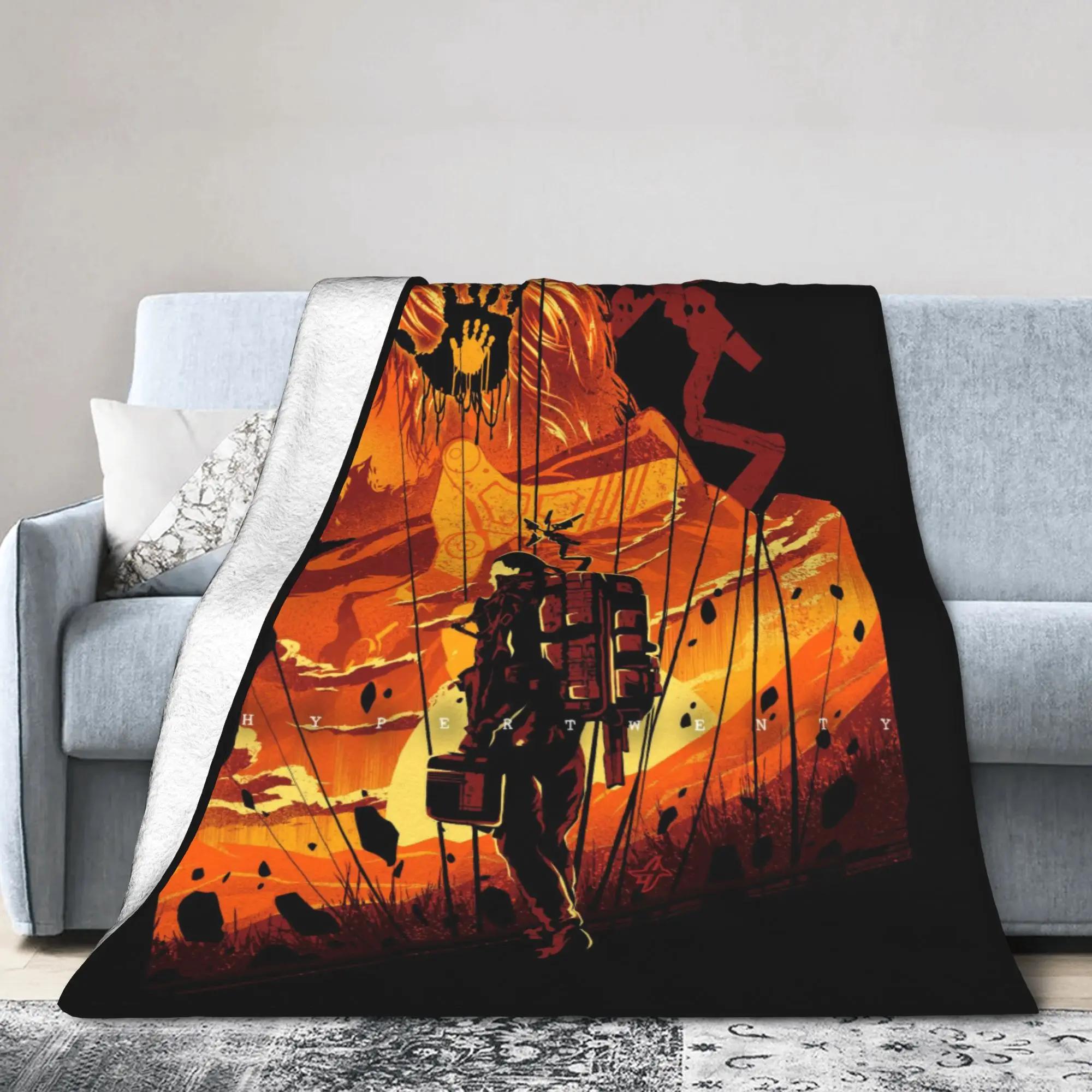 Death Stranding Plush Blanket for Kids and Adults  Soft Flannel Throw Blanket for Bedroom Custom DIY Quality Bedspread Gift 40x50in