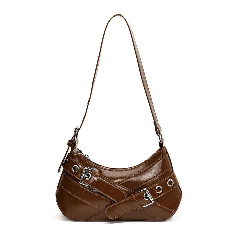 Damskie retro czerwone torby ze skóry PU uniwersalne torby na jedno ramię proste damskie torby wiszące modne torby nowe