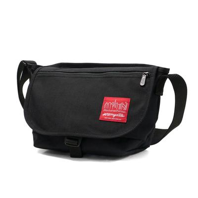 Borsa a tracolla originale MP1605JRFZPJVNYC Borsa a tracolla in nylon JR con patta e tasca con cerniera Jeremyville NYC Nera [Manhattan Portage] [Ufficiale]