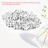 300Pcs White Acrylic Single Letter Cube Beads A Z DIY Bracelet Necklace Accessories