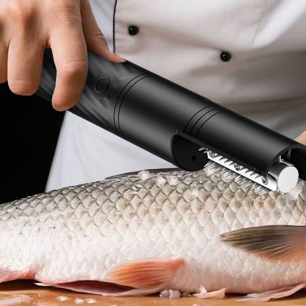 Anti-Splash Rotating Fish Scale Scraper Portable Fish Scale Grater Electric Fish Scale Remover