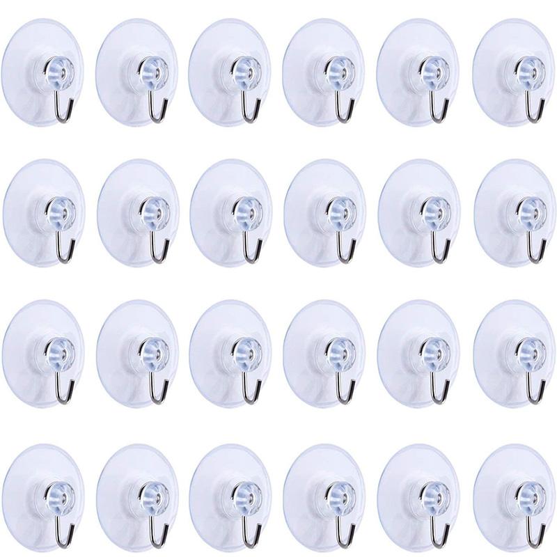 

5/10Pcs Suction Cup Hooks 20/30/50mm Clear Sucker Cup Sucker Hooks Clothes Coat Hanging Hook For Kitchen Bathroom 5Pcs