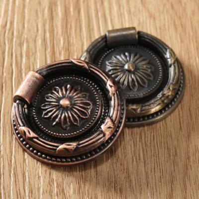 Schubladengriff, Retro, antiker Blumen-Schrankknopf, geschnitzter Retro-Schrankknopf für Schrank, Kleiderschrank