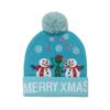 2025 autumn and winter new knitted hat Christmas holiday party LED light Christmas hat