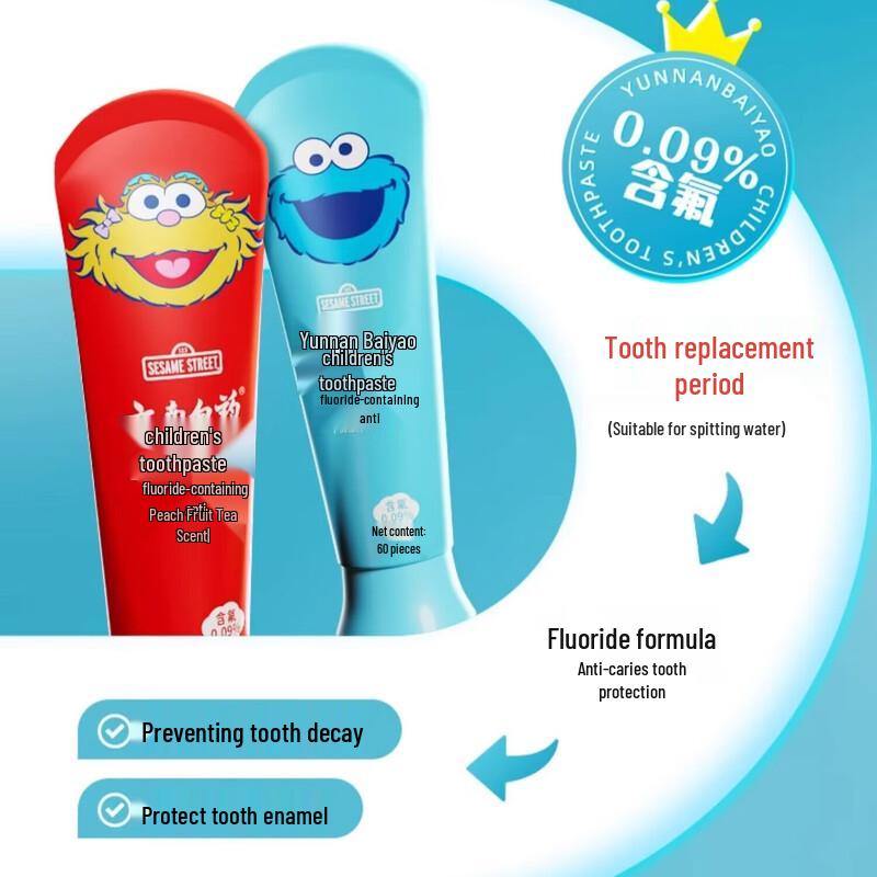 Yunnan Baiyao Probiotic Fluoride Children's Toothpaste