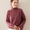 Women's High Neck Heavyweight Marled Cashmere Sweater - New Autumn/Winter Three-Ply Knitwear Arrival