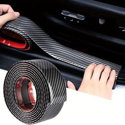 7CM Bikes Car Stickers Car Threshold Strip Bicycle Handlebar Carbon Fiber Stickers Anti Scratch Door Sill Protector Sticker