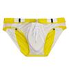 Herren-Badehose, Badehose, Farbblockierung, modischer Druck, enge Passform, sexy Bademode, Strandkleidung, Bräunen, Surfen, Fitnessstudio