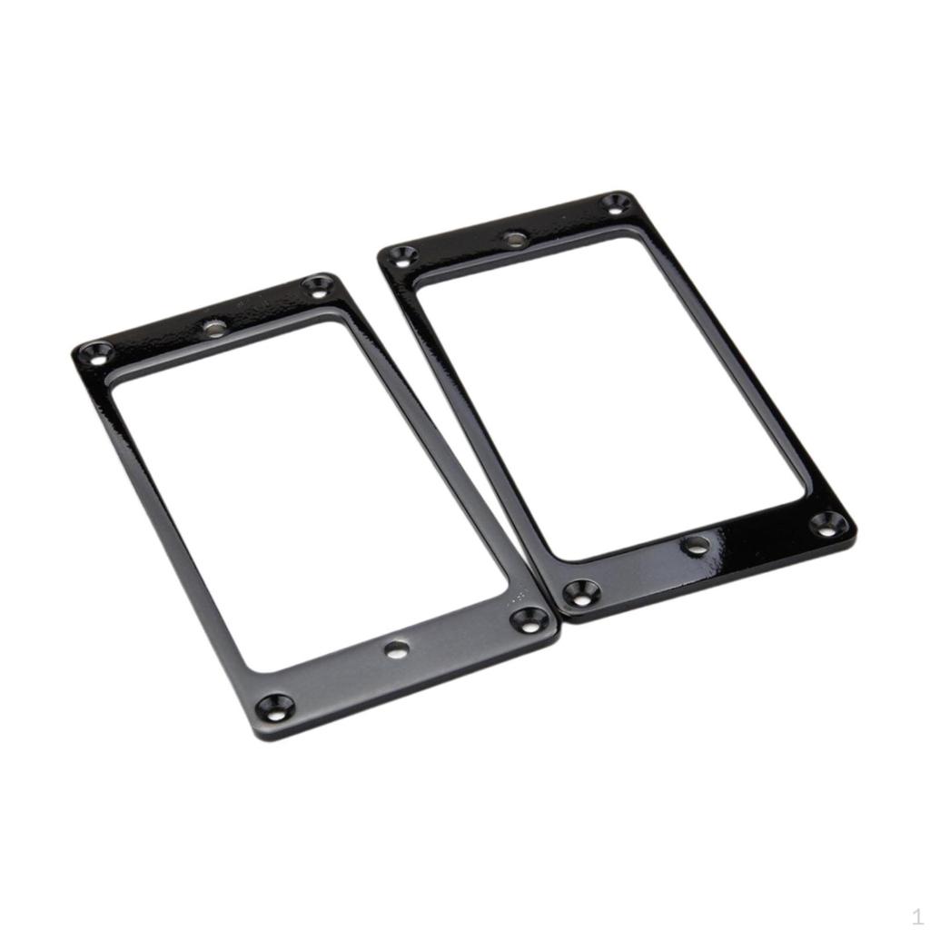 2 Pack Brass Guitar Pickup Mounting Frame for Electric Parts