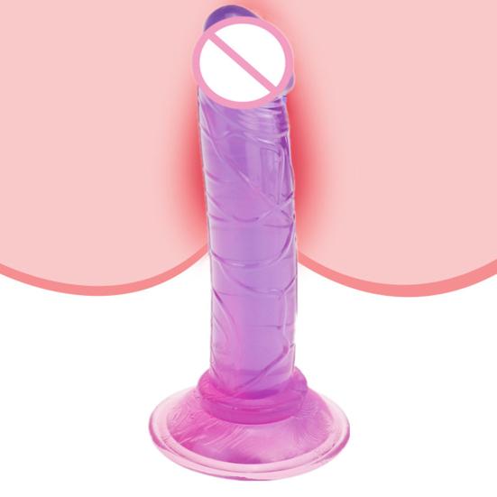 Dildo Anal Masturbator Bendable Smooth TPE Penis Thrusting Pleasure Wand for Lesbian