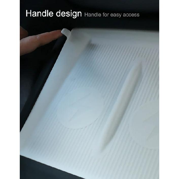 For Tesla Model Y Juniper Wireless Charging Silicone Mat Model 3 Highland Wireless Charging Food-grade Silicone Anti-slip Mat