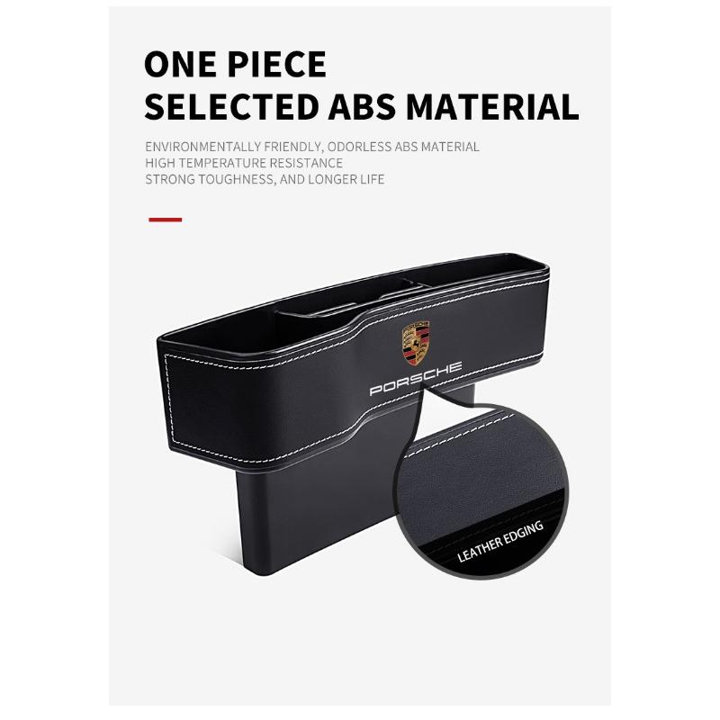 2 Piezas Organizador de Asiento de Coche Caja de Almacenamiento para la Ranura del Asiento Multifunción Artículos Para Porsche Boxster Cayenne Panamera Macan Cayman 911 918 996 917 991