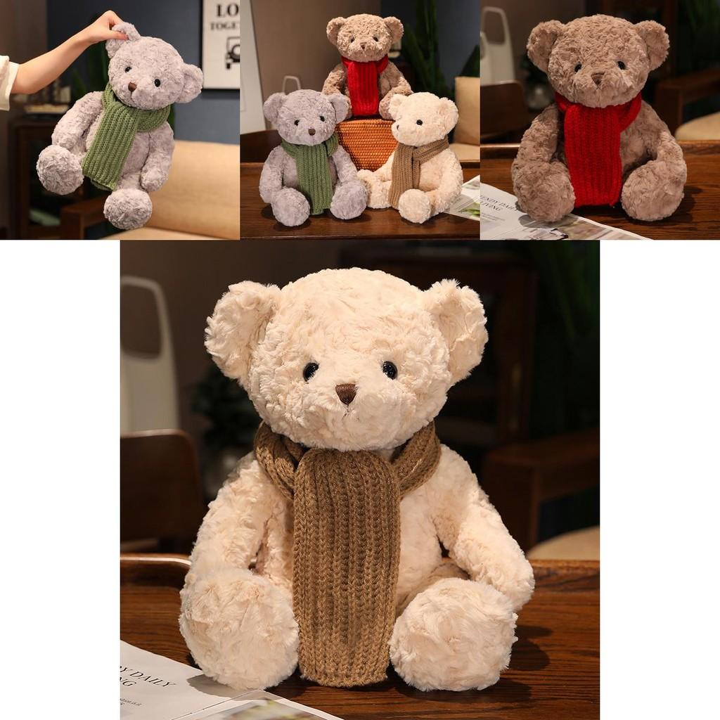 Entzückender Teddybär Plüsch Schal Spielzeug Perfektes Geschenk Für Mädchen Weiches Und Kuscheliges Design