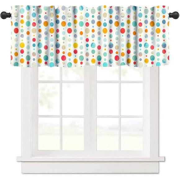 Rustic Cabin Kitchen Valances Curtain,Vintage Country Farmhouse Bear Moose Deer Rod Pocket Small Valance Treatments for Living Room Bedroom