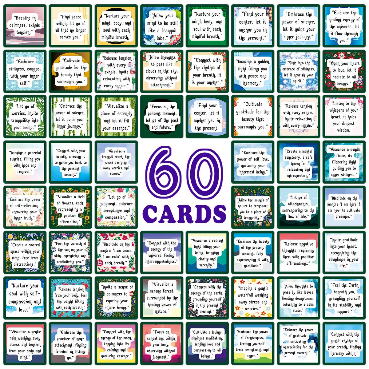 

60 шт. Карточки с позитивными утверждениями, Ежедневные записки с ободряющими сообщениями и вдохновляющими цитатами для расширения прав и возможностей женщин