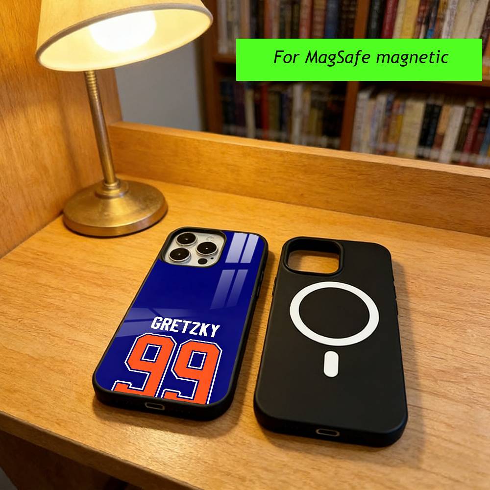 W-Wayne G-Gretzky Phone Case For iPhone17,16,15,14,13,12,11 Plus,Pro Magnetic For Magsafe Wireless Charging iPhone17Promax