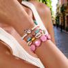 Bohemia Beach Style Turquoise Shell Bead Bracelet Handmade Gift For Men Women