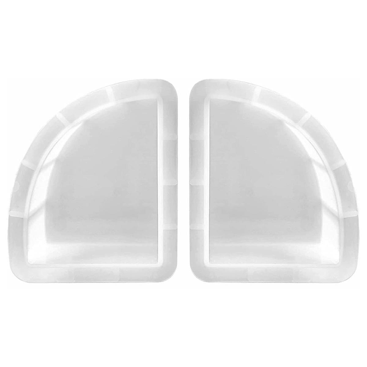 

2/4Pcs Silicone Bookend Molds DIY Crystal Fan-Shaped Bookend Molds Geometric Large Cube Book Organizer Molds for Books