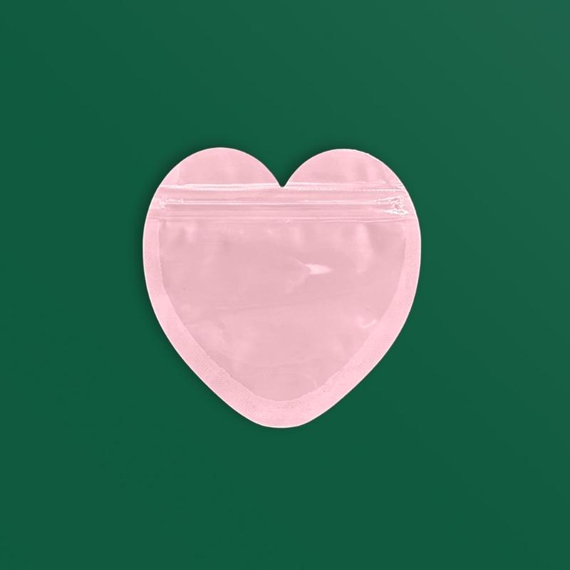 Versatile Heart shaped Self sealing Bags Trendy Jewelry Storage Bags Stylish Organizer for Showcasing Your Accessories