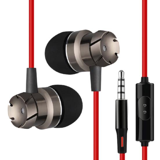 Powerful Bass Sound Wired In-ear Headphones Earbuds with Mic for Phone Computer