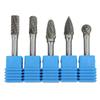 5PCS 6x10mm Cut Burr Set Alloy Steel Rotary Burr File Set Carbide Rotary Burr Set  Auto Repair Shops