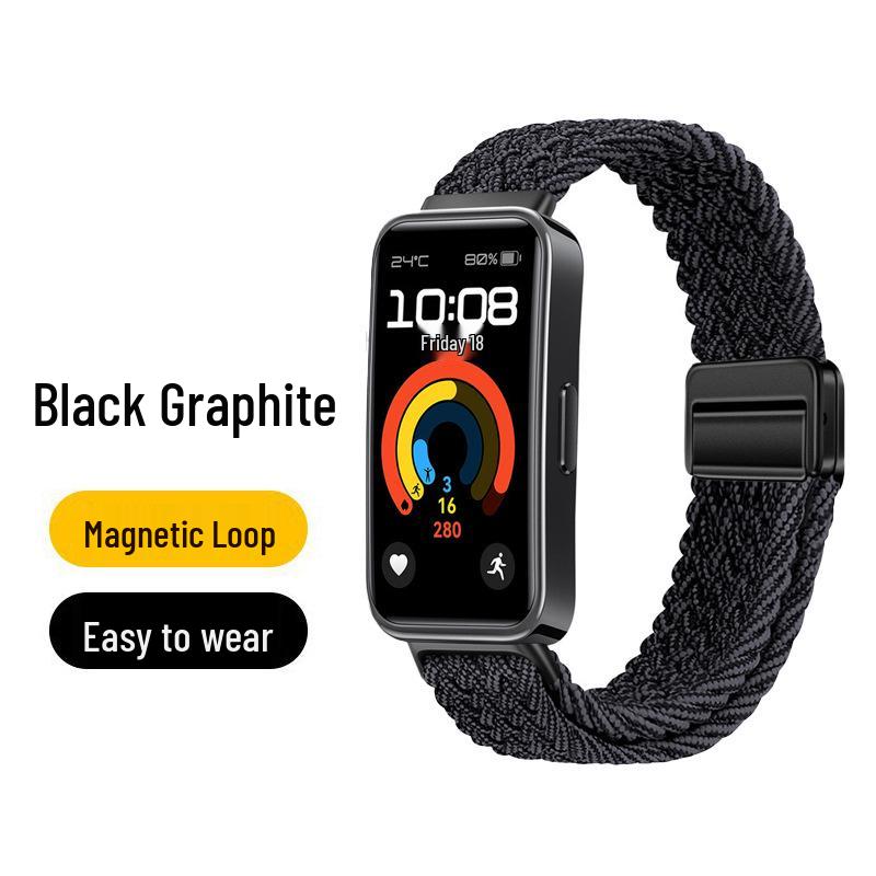 Huawei Band 10 Nylon Woven Strap with Magnetic Buckle for Smart Band 8/9
