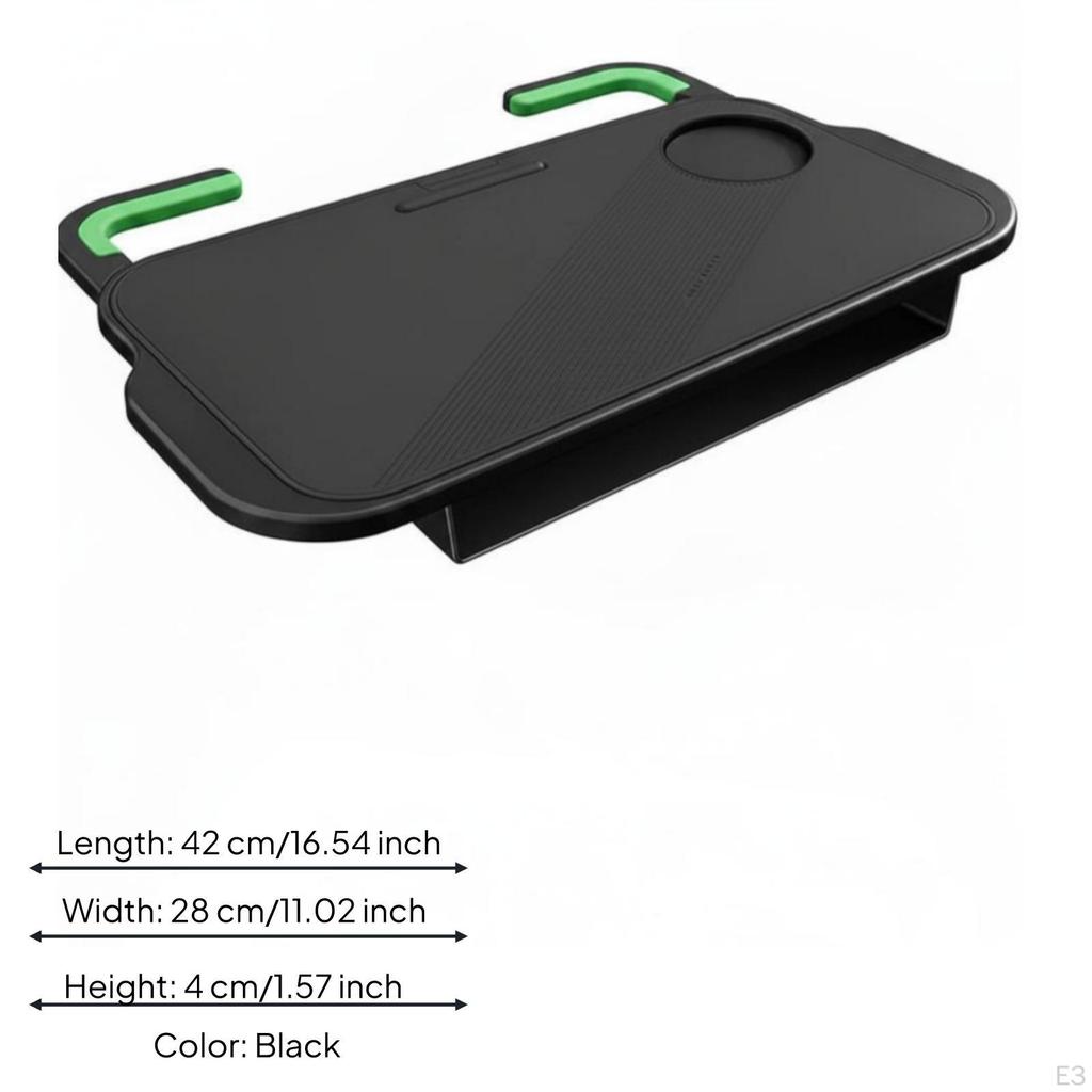 Steering Wheel Table Multi Functional Car Food Tray Portable Laptop for Commute, Road Trip,